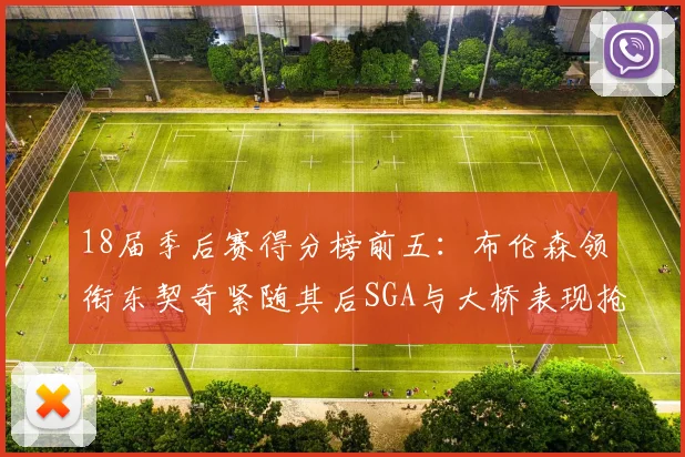 18届季后赛得分榜前五：布伦森领衔东契奇紧随其后SGA与大桥表现抢眼
